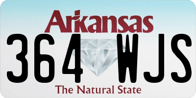 AR license plate 364WJS