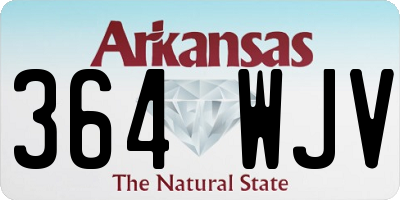 AR license plate 364WJV