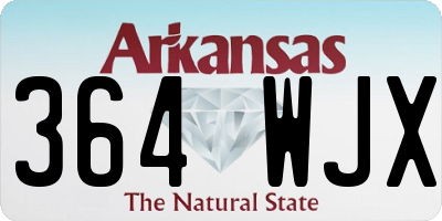 AR license plate 364WJX