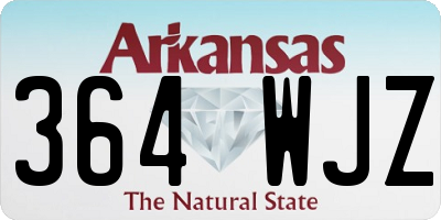 AR license plate 364WJZ