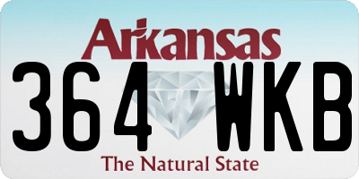 AR license plate 364WKB