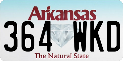 AR license plate 364WKD