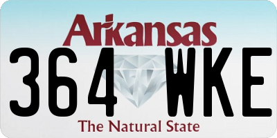 AR license plate 364WKE