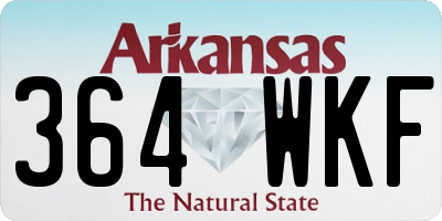 AR license plate 364WKF