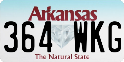 AR license plate 364WKG