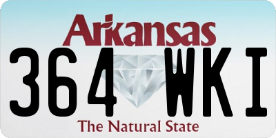 AR license plate 364WKI