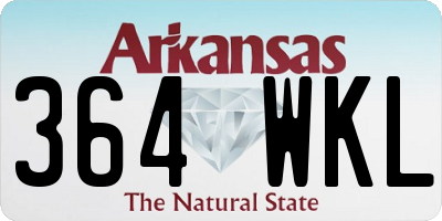 AR license plate 364WKL