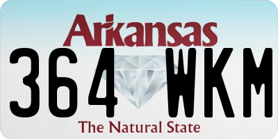 AR license plate 364WKM