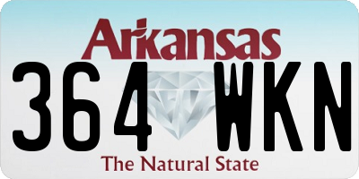 AR license plate 364WKN