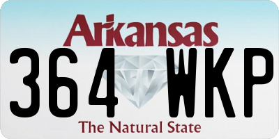 AR license plate 364WKP