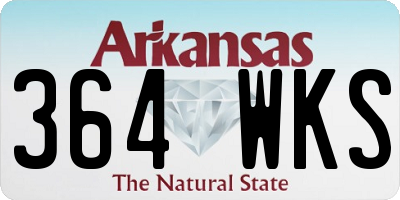 AR license plate 364WKS