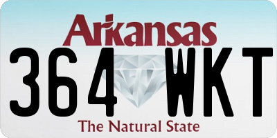 AR license plate 364WKT