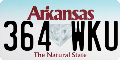 AR license plate 364WKU