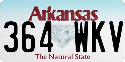 AR license plate 364WKV