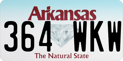 AR license plate 364WKW