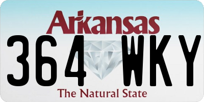 AR license plate 364WKY