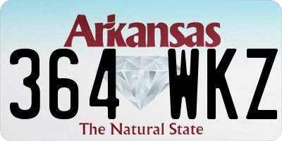 AR license plate 364WKZ