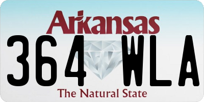 AR license plate 364WLA
