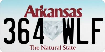 AR license plate 364WLF