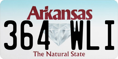 AR license plate 364WLI