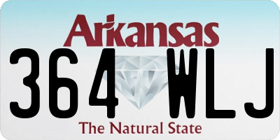 AR license plate 364WLJ