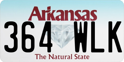 AR license plate 364WLK
