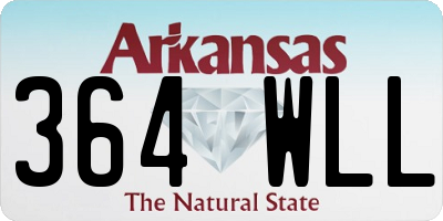 AR license plate 364WLL