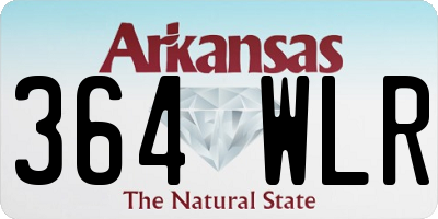 AR license plate 364WLR