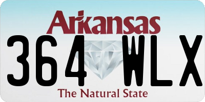 AR license plate 364WLX