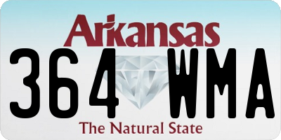 AR license plate 364WMA