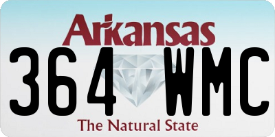 AR license plate 364WMC