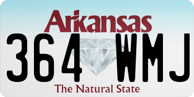 AR license plate 364WMJ