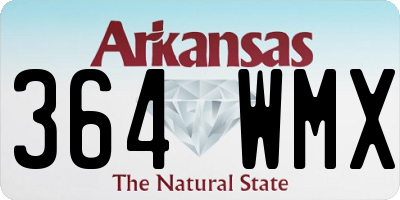 AR license plate 364WMX