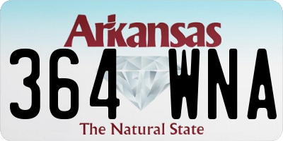 AR license plate 364WNA