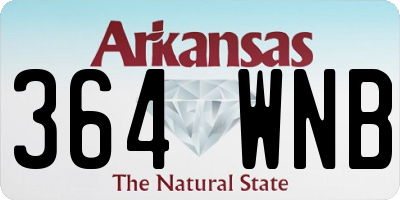 AR license plate 364WNB