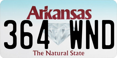 AR license plate 364WND