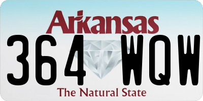 AR license plate 364WQW