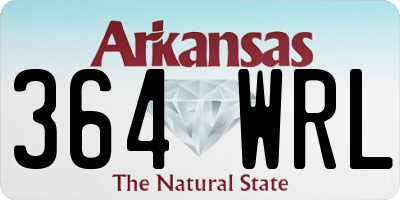 AR license plate 364WRL