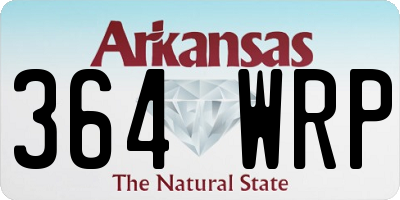 AR license plate 364WRP