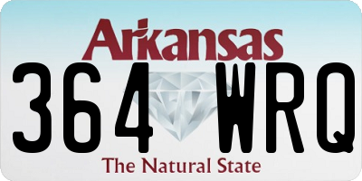 AR license plate 364WRQ