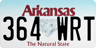 AR license plate 364WRT