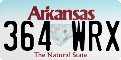 AR license plate 364WRX