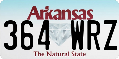 AR license plate 364WRZ