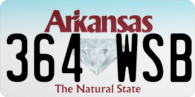 AR license plate 364WSB