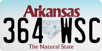 AR license plate 364WSC