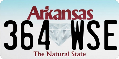 AR license plate 364WSE