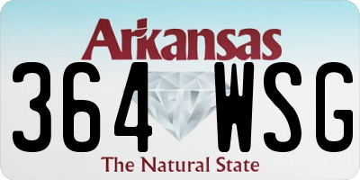AR license plate 364WSG