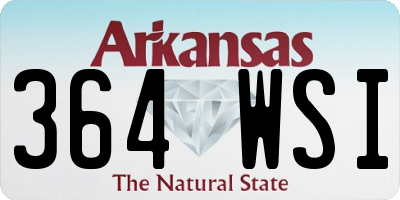AR license plate 364WSI