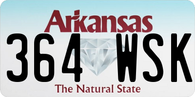 AR license plate 364WSK