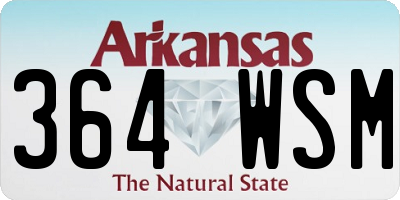 AR license plate 364WSM